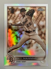 2022 Topps Chrome Sepia Matt Manning #57 Tigers